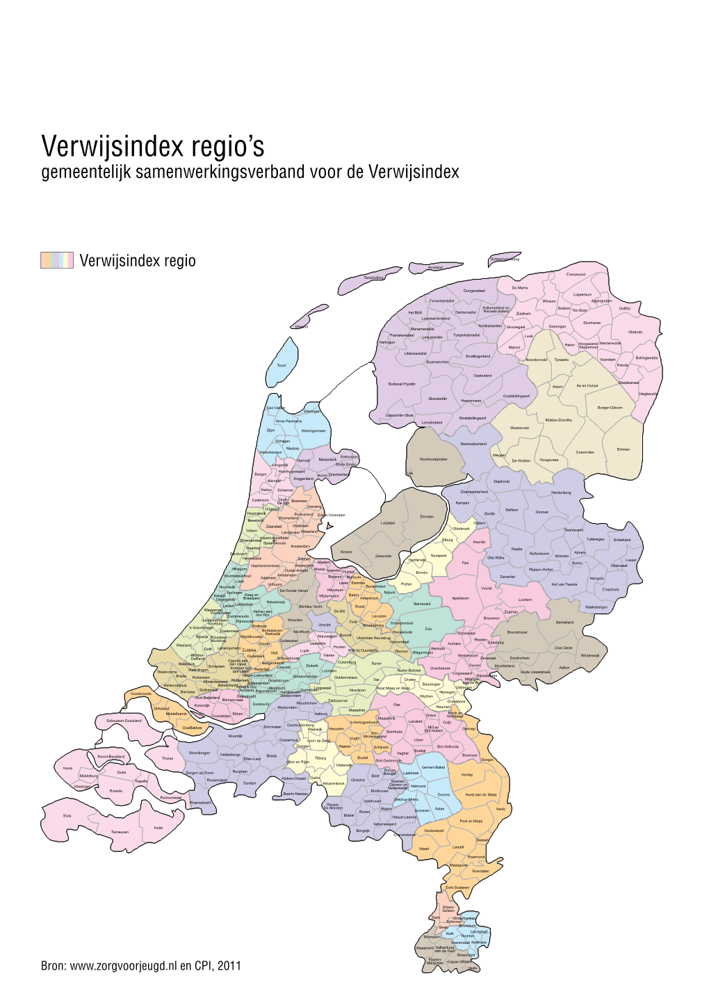 Verwijsindex Regio's