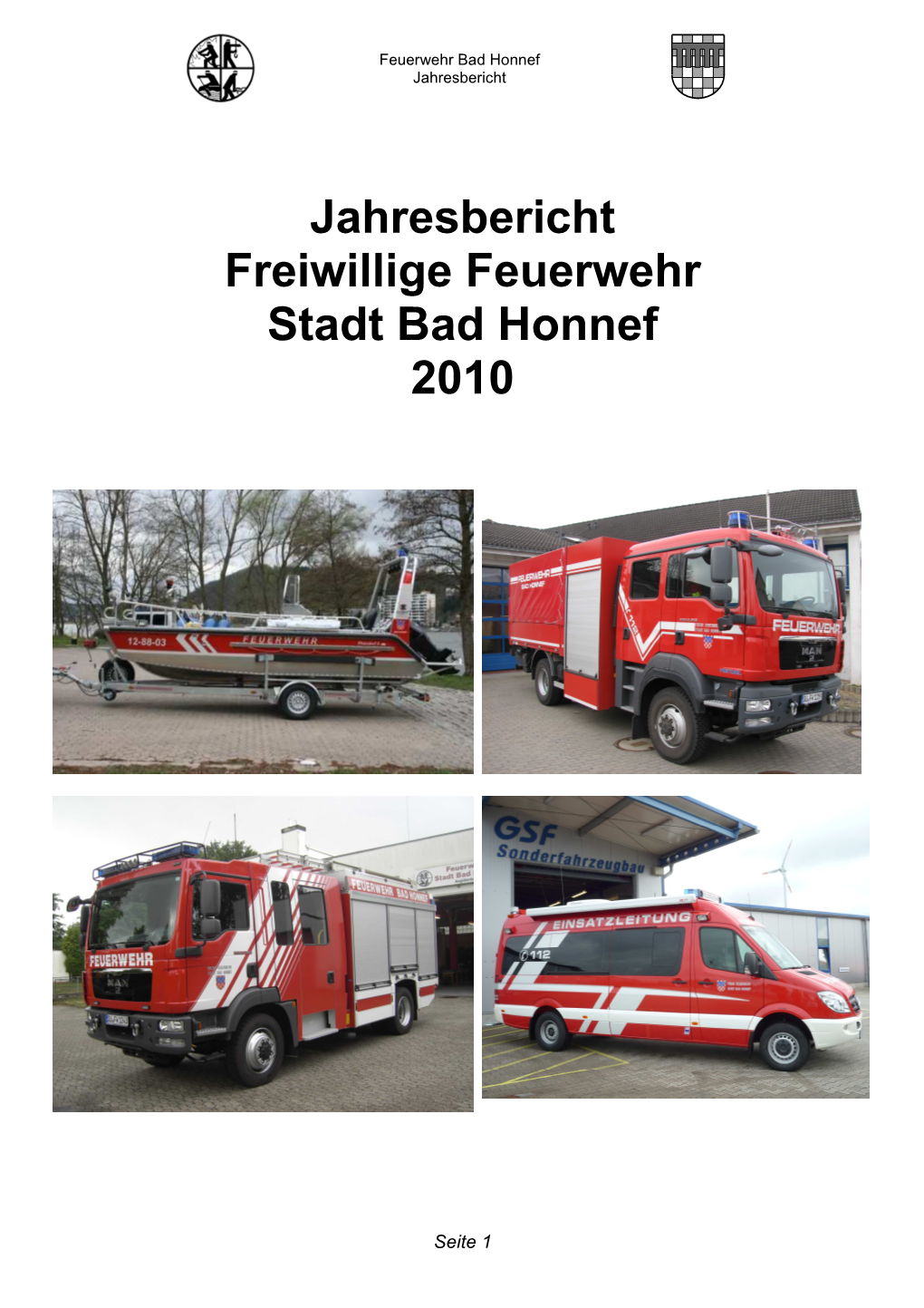 Jahresbericht Freiwillige Feuerwehr Stadt Bad Honnef 2010