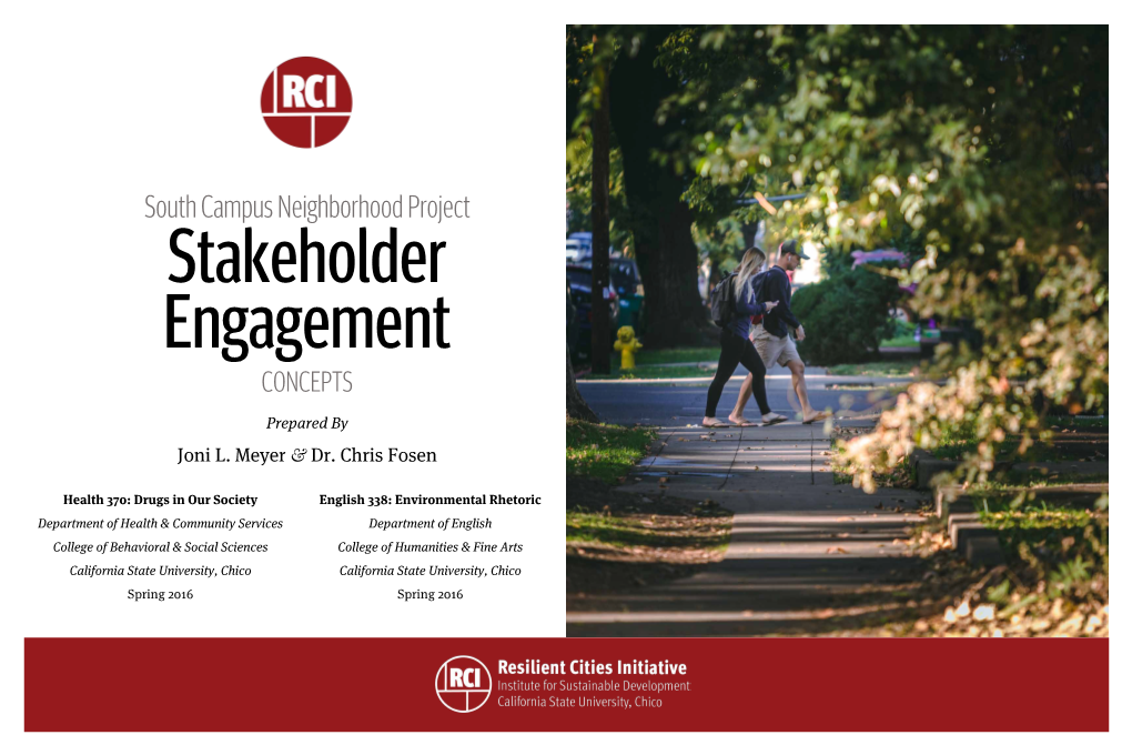 Stakeholder Engagement Concepts Prepared by Paris Trollope, Joni L