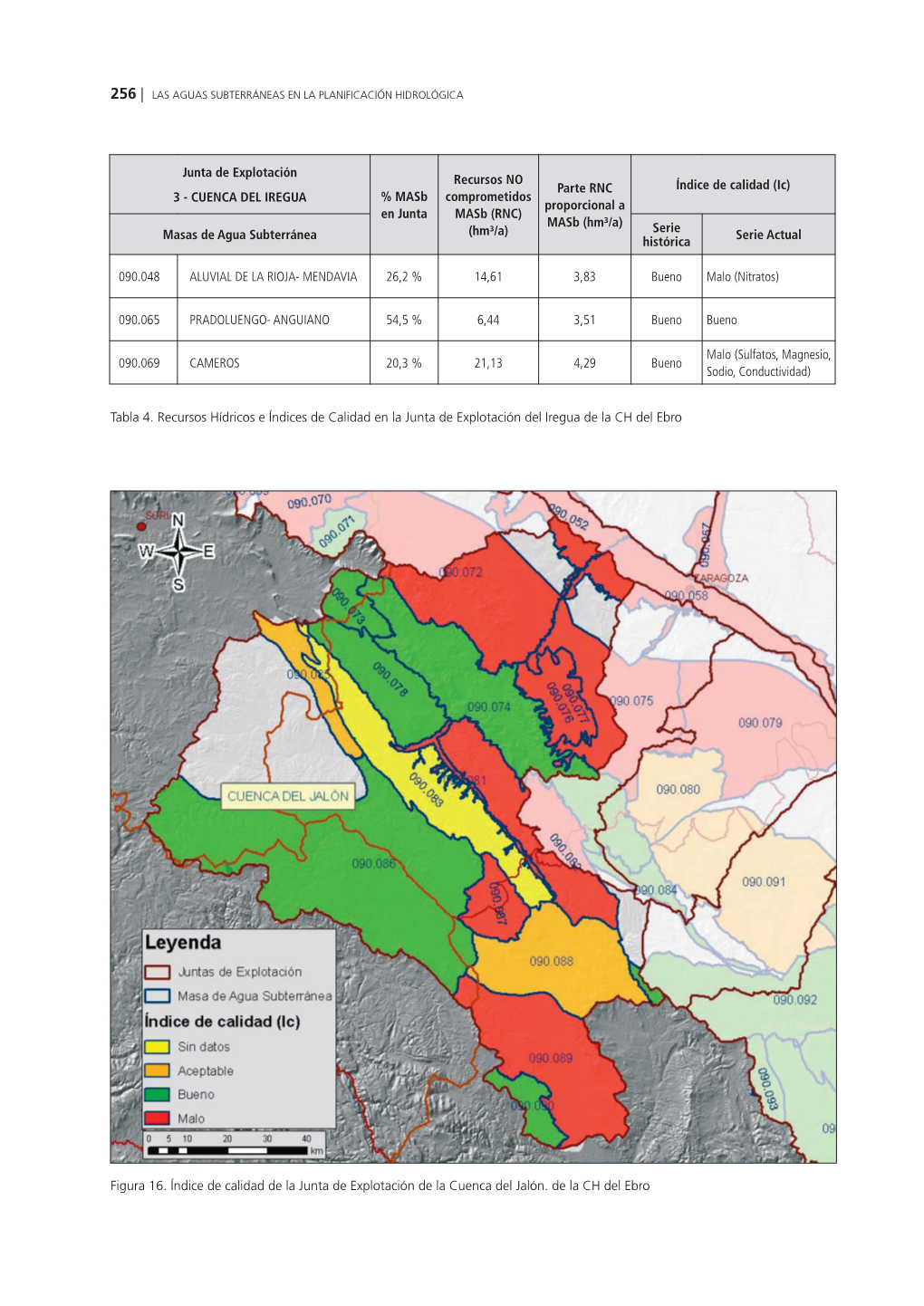 Figura 16. Índice De Calidad De La Junta De Explotación De La Cuenca Del Jalón
