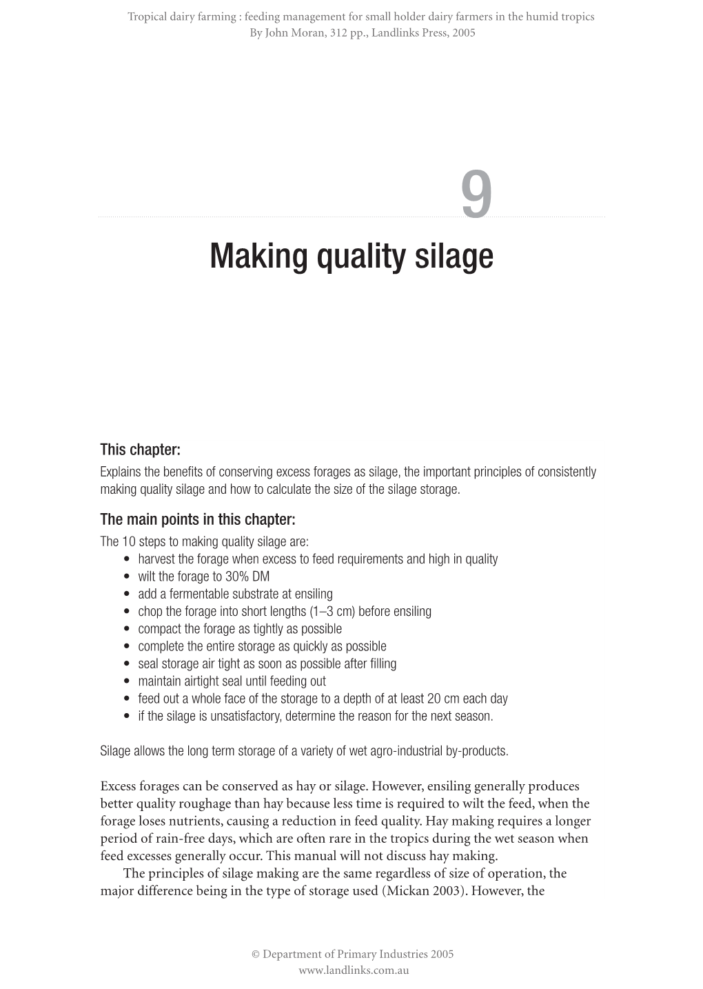 Making Quality Silage