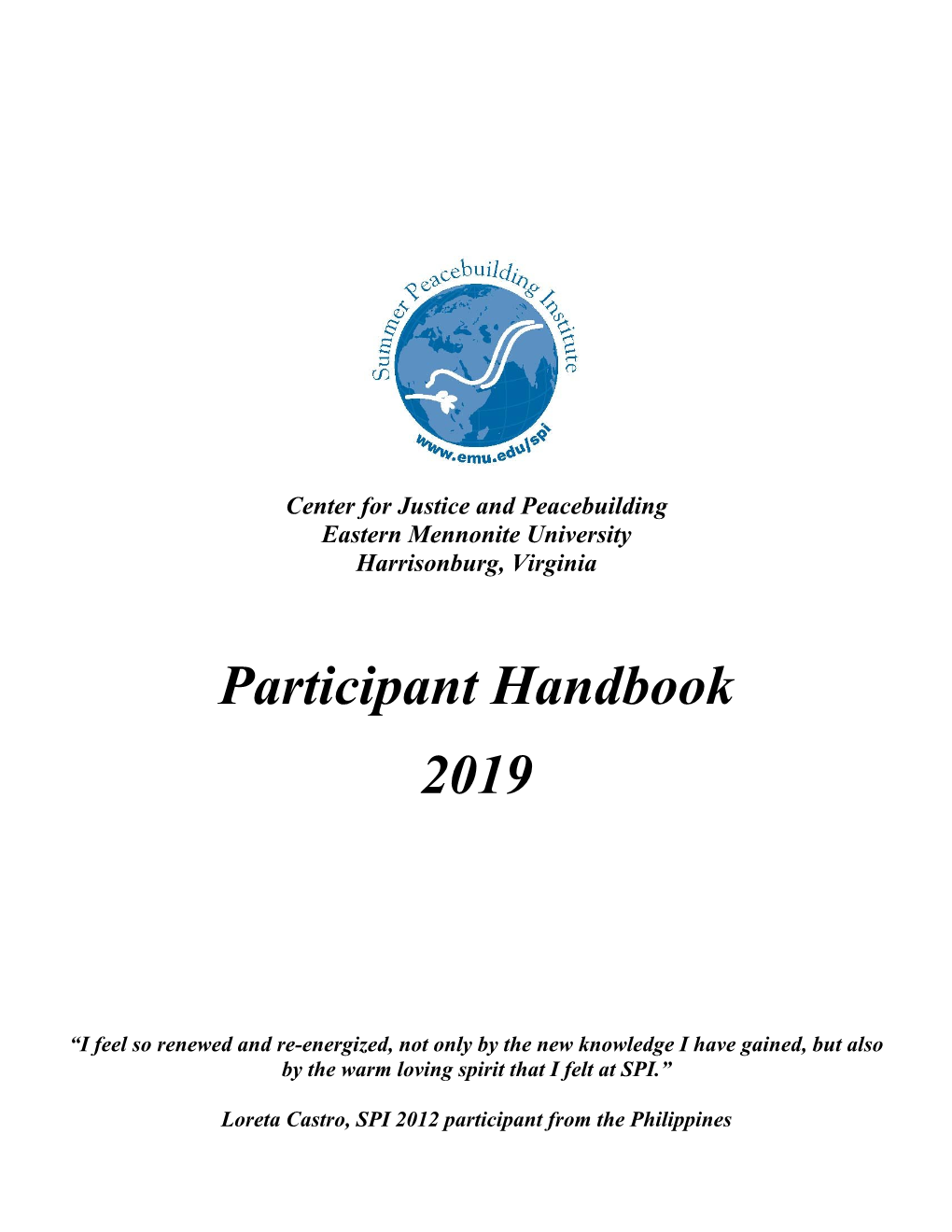 Participant Handbook 2019