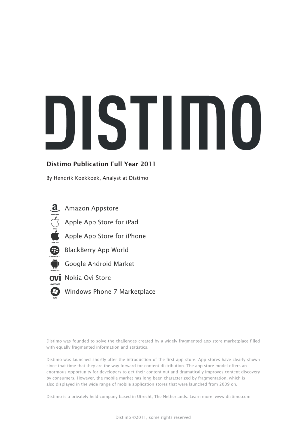 Distimo Publication Full Year 2011