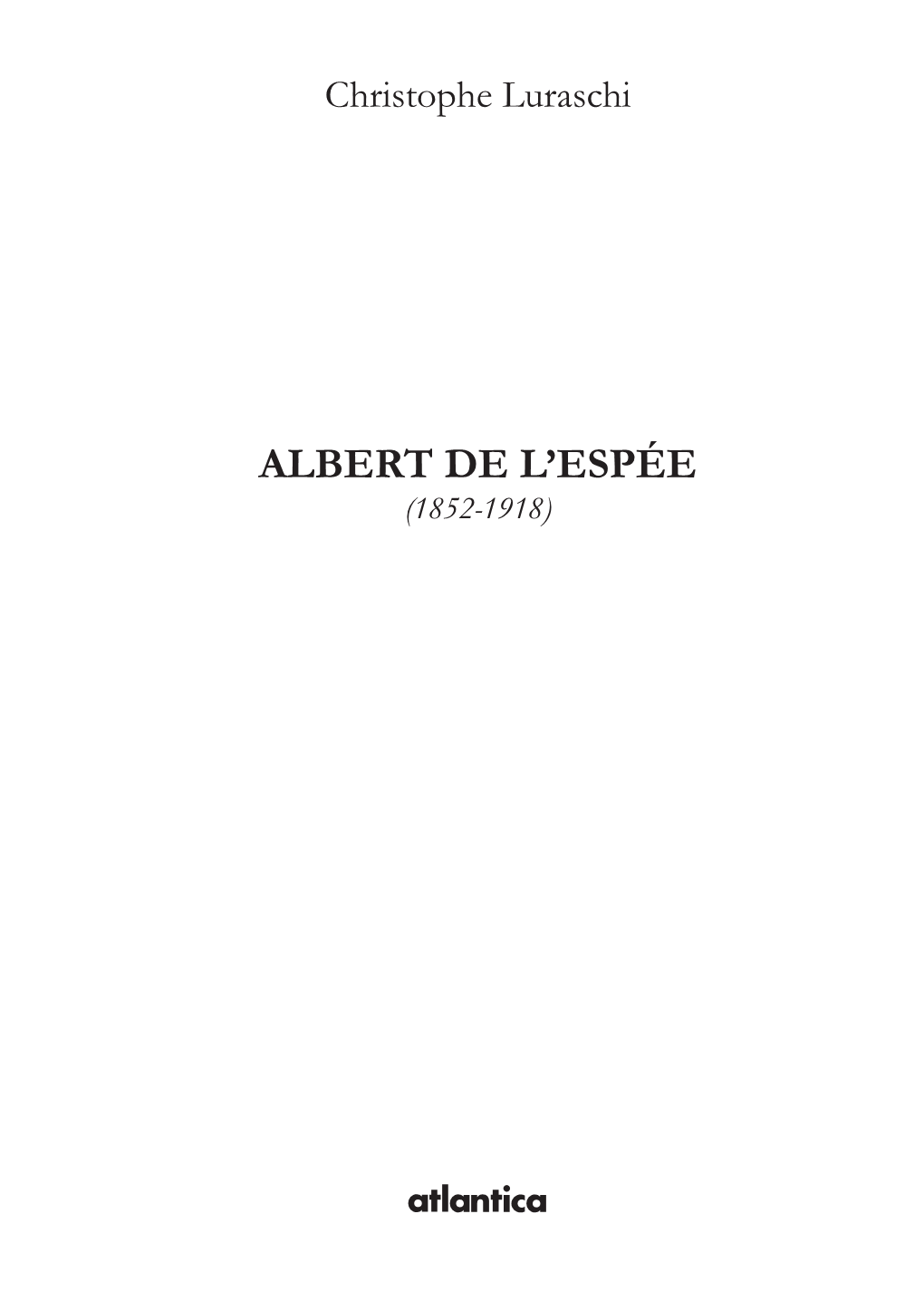 Albert De L'espée