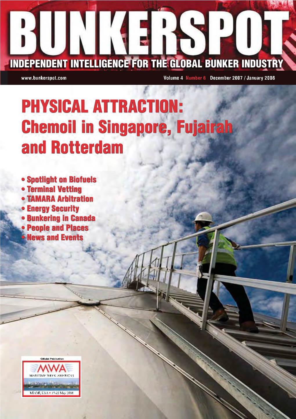 Chemoil in Singapore, Fujairah and Rotterdam