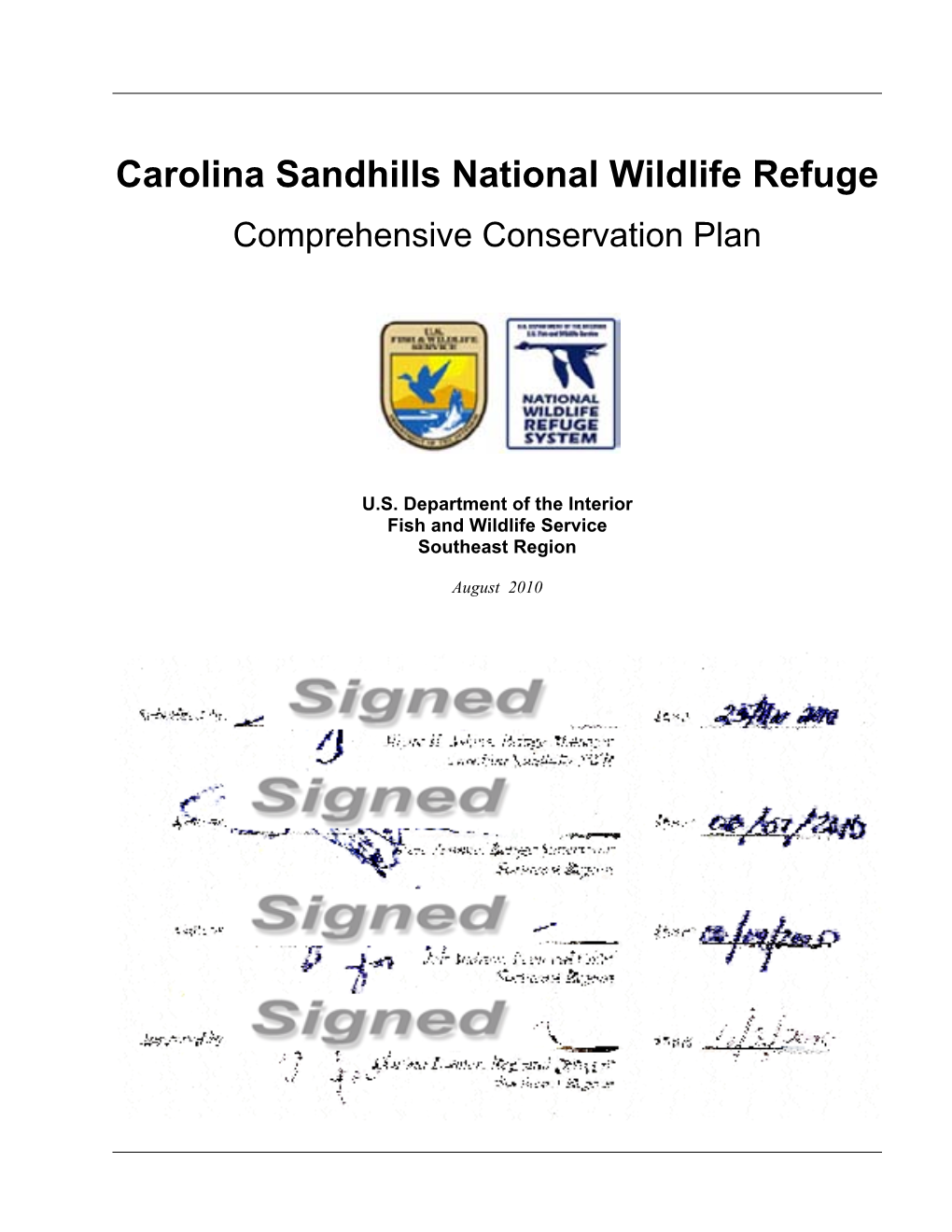 Carolina Sandhills National Wildlife Refuge