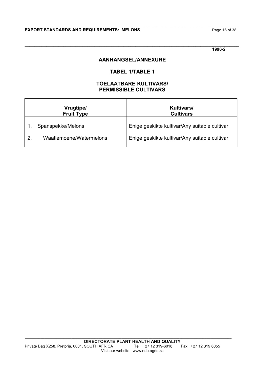 Departement Van Landbou s3