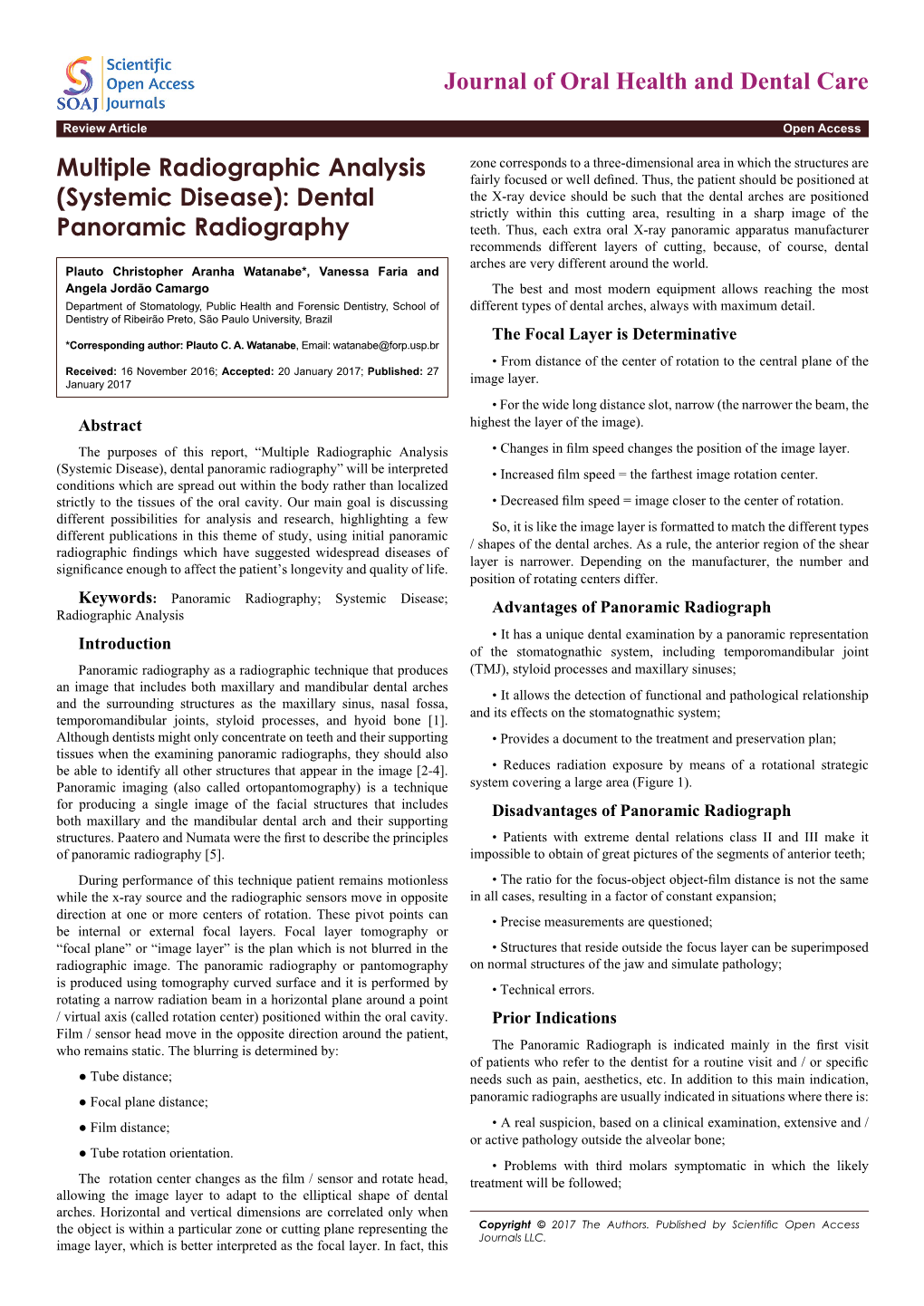 (Systemic Disease): Dental Panoramic Radiography