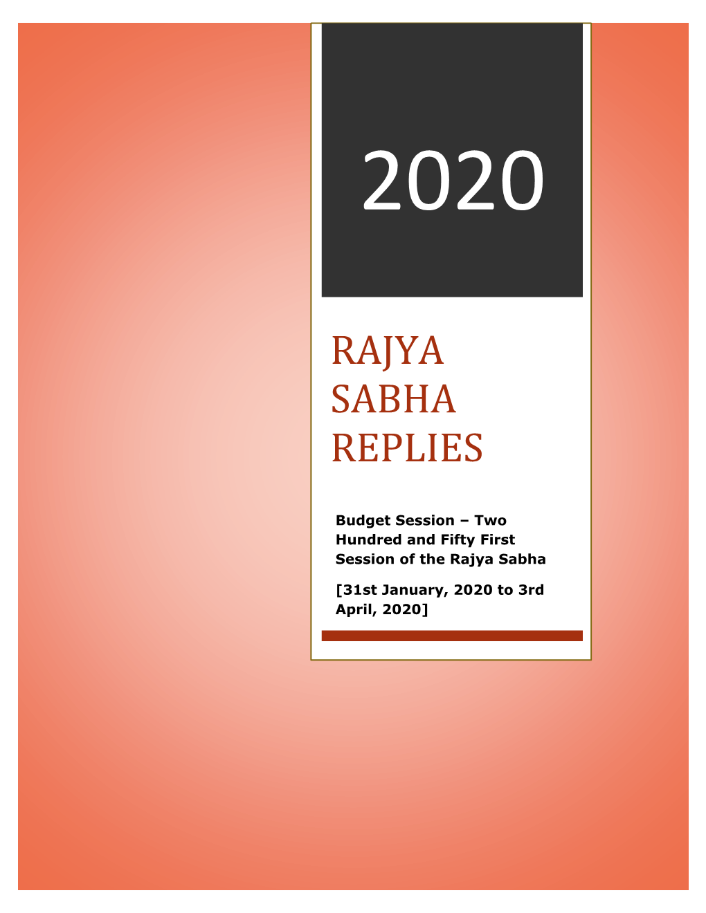 Rajya Sabha Replies
