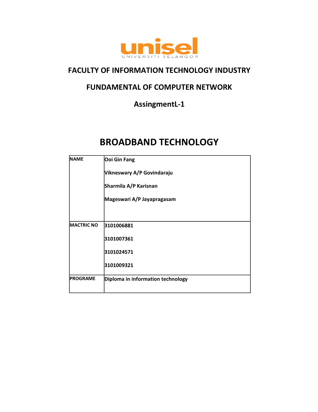 Broadband Technology