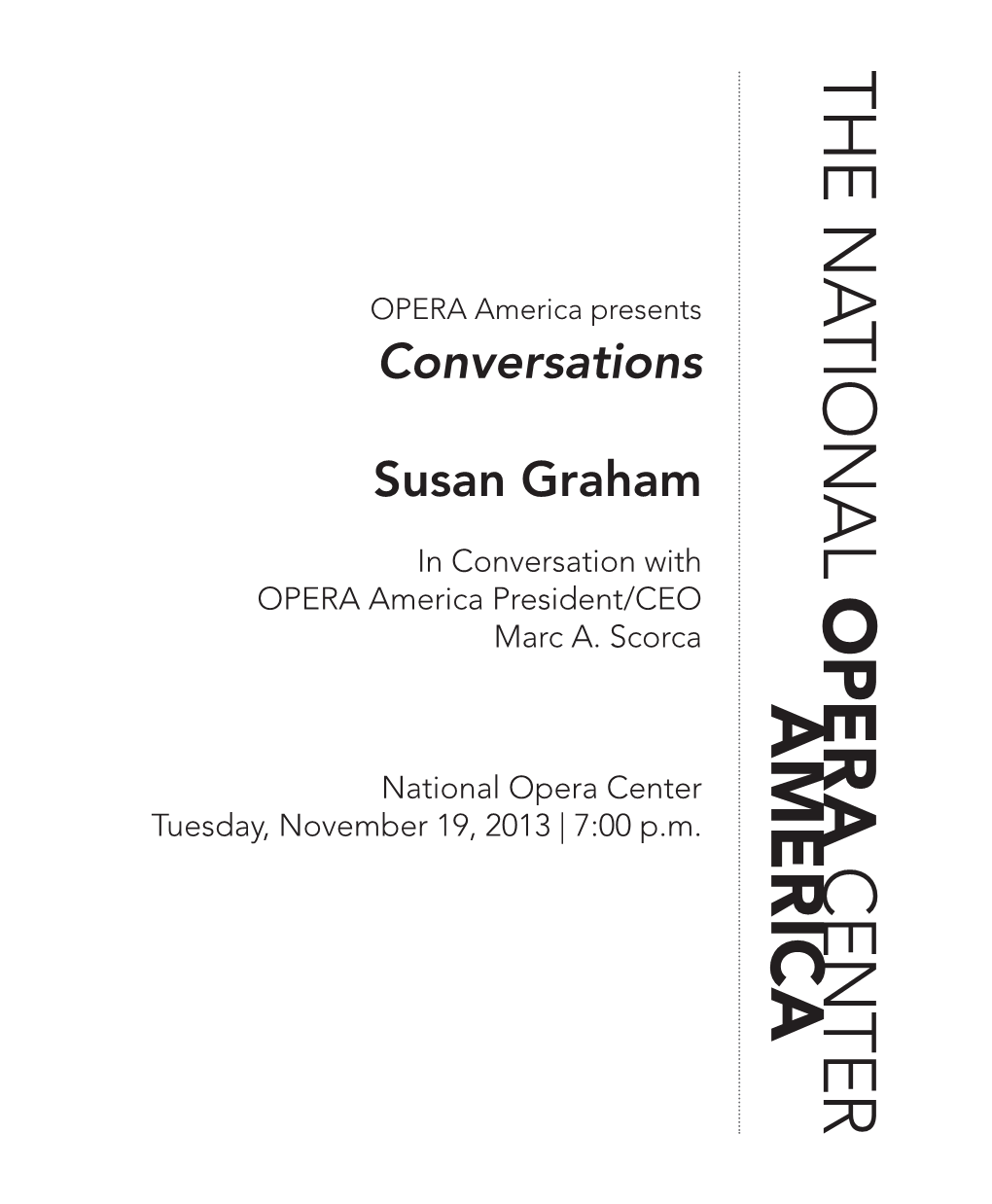 Susan Graham in Conversation Program