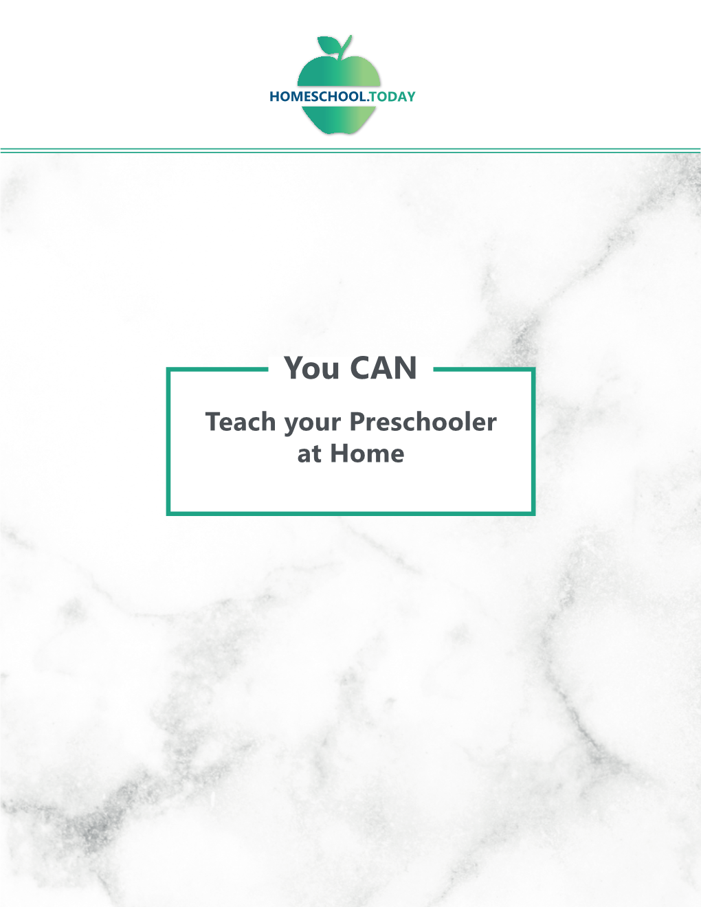 You CAN Teach Your Preschooler at Home HOMESCHOOL