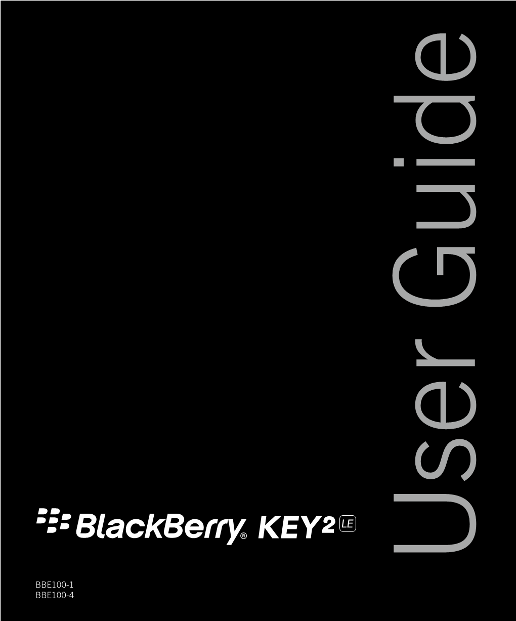 Blackberry KEY2 LE Manual