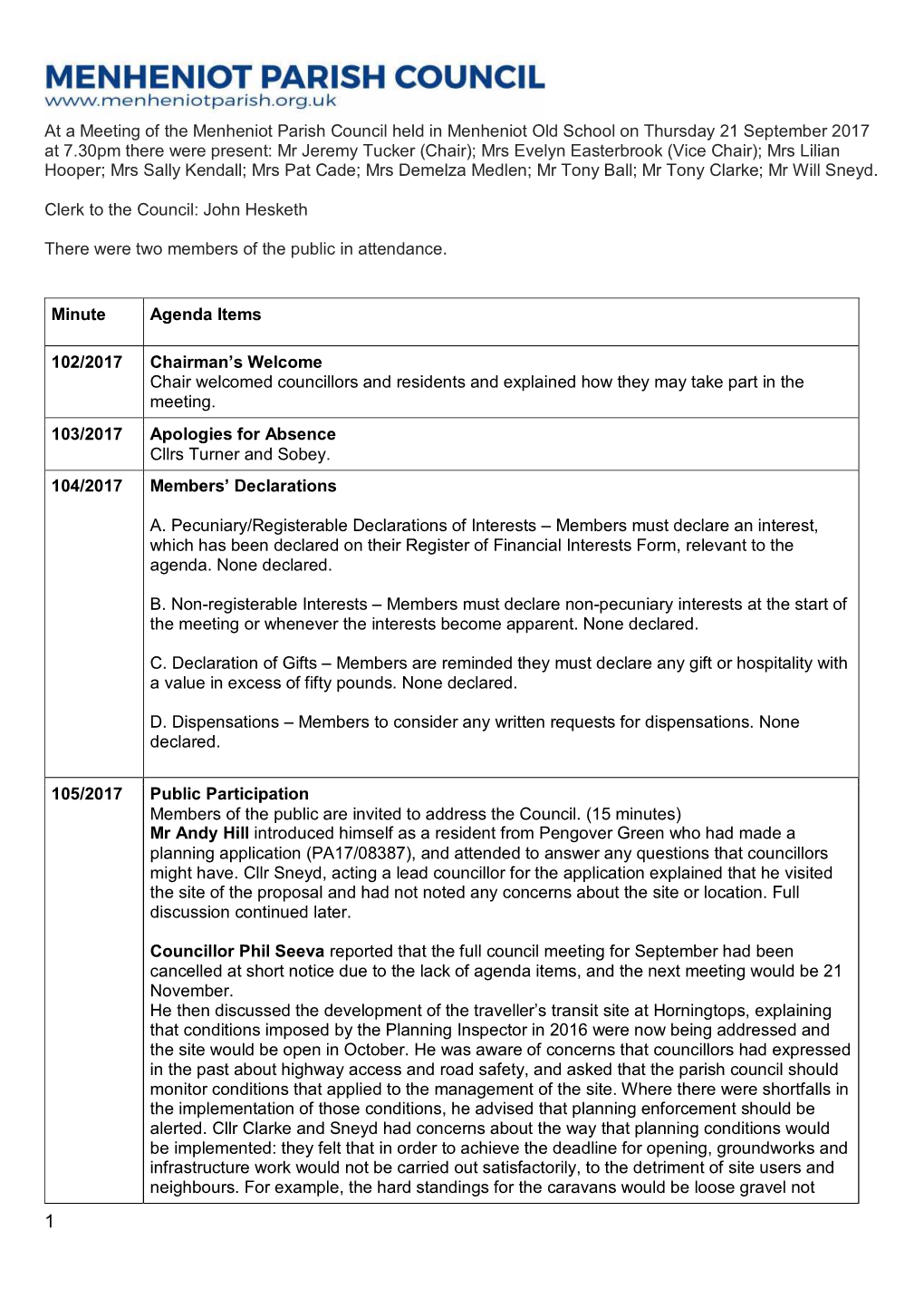 MPC Minutes 21 Sep 2017