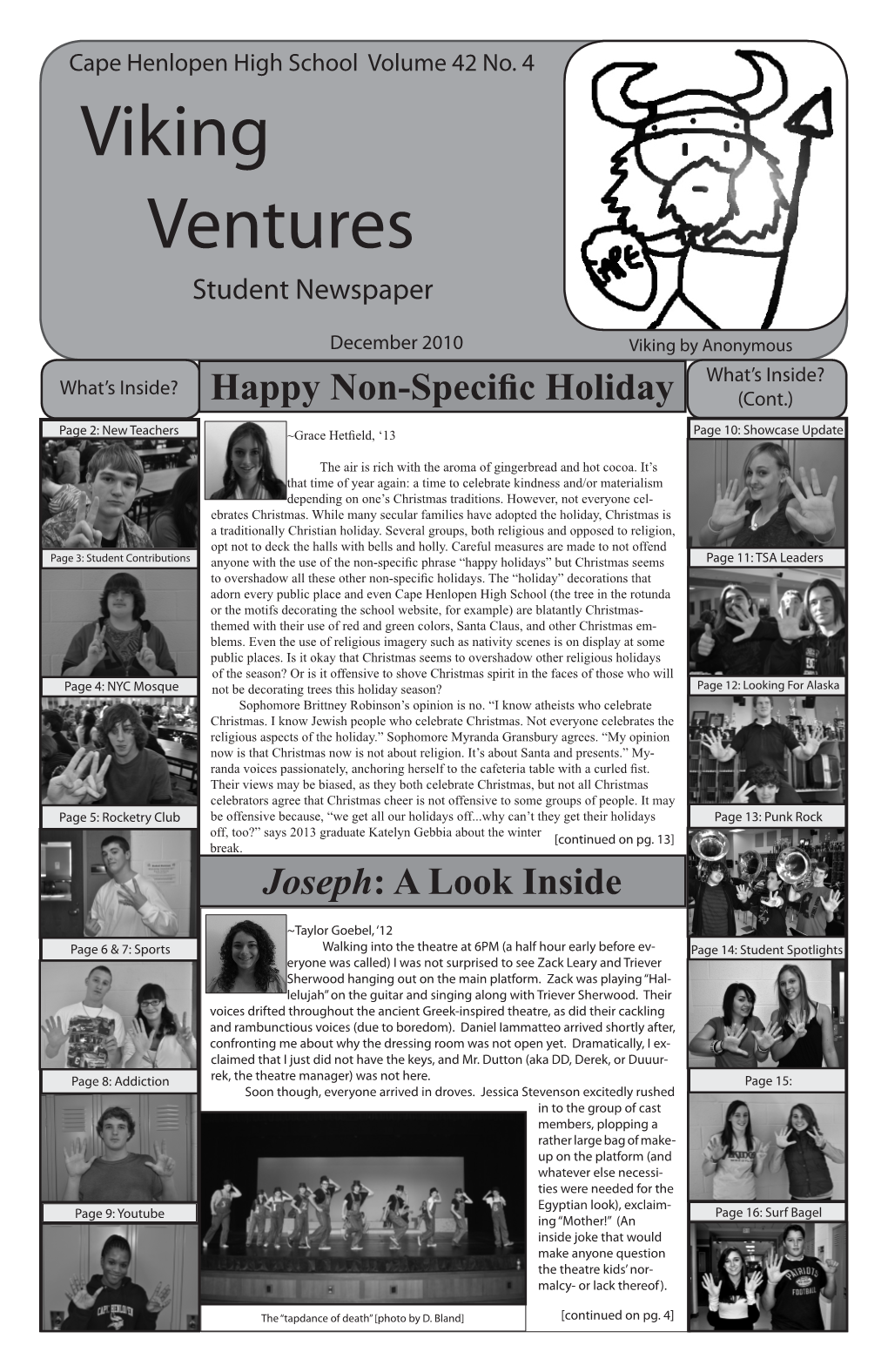 Viking Ventures Student Newspaper