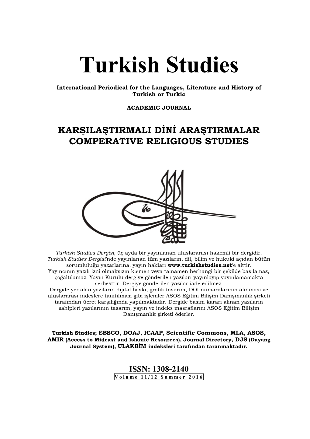 Turkish Studies