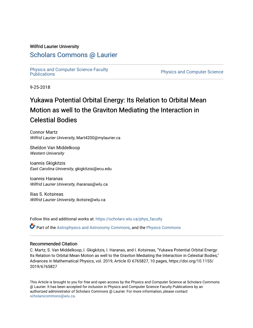 Yukawa Potential Orbital Energy: Its Relation to Orbital Mean Motion As Well to the Graviton Mediating the Interaction in Celestial Bodies