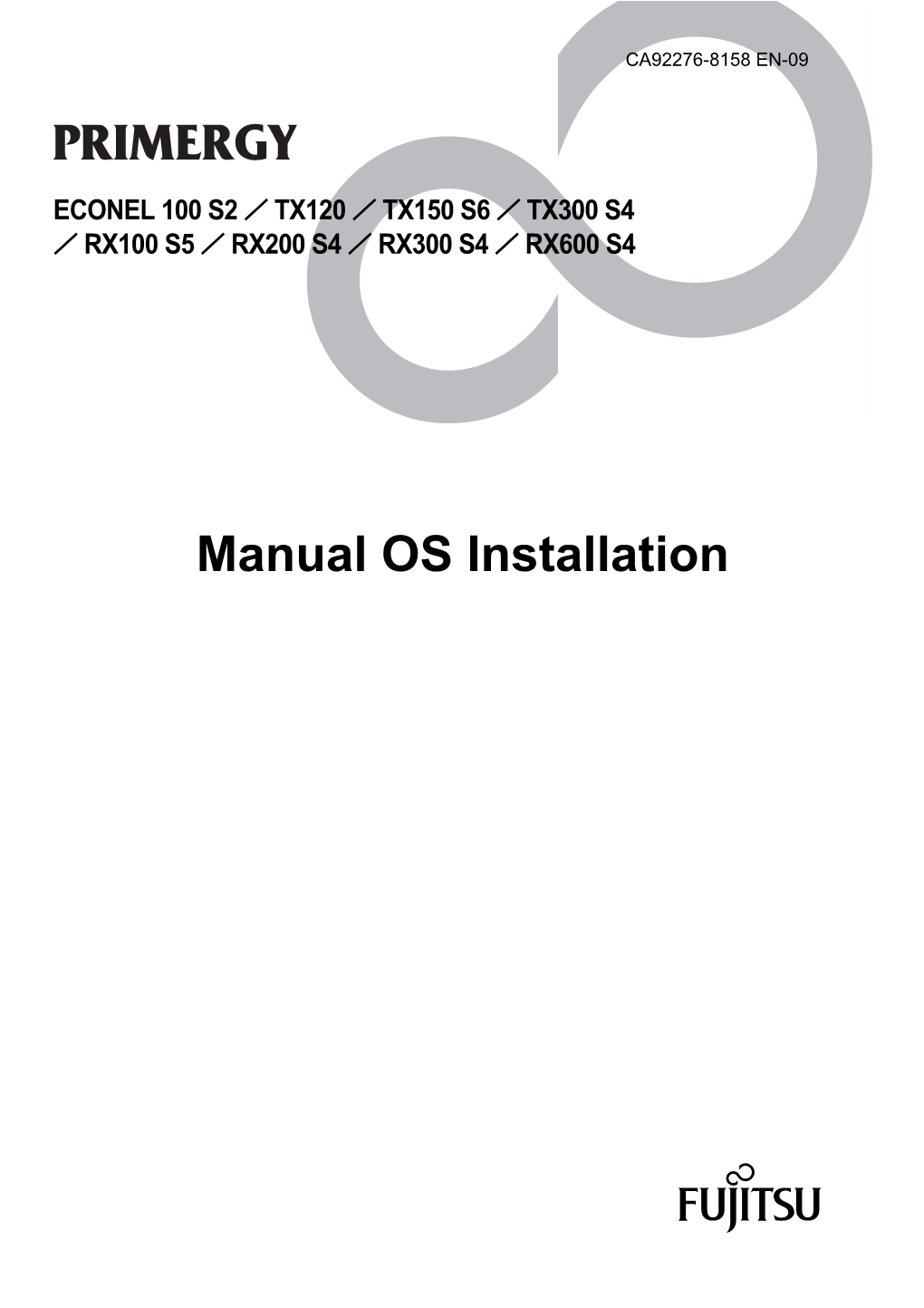 Manual OS Installation Manual OS Installation Before Reading This Manual