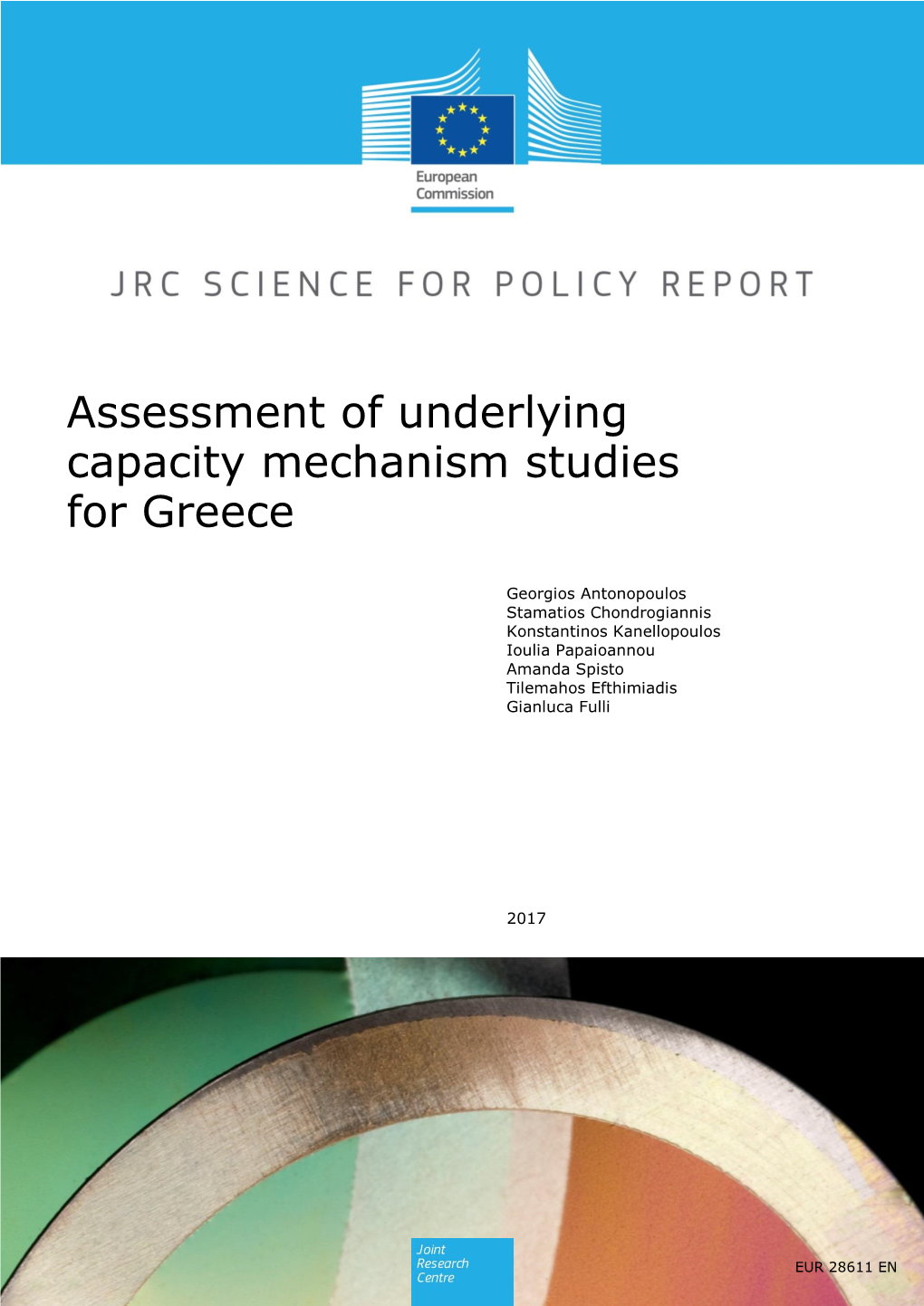 Assessment of Underlying Capacity Mechanism Studies for Greece