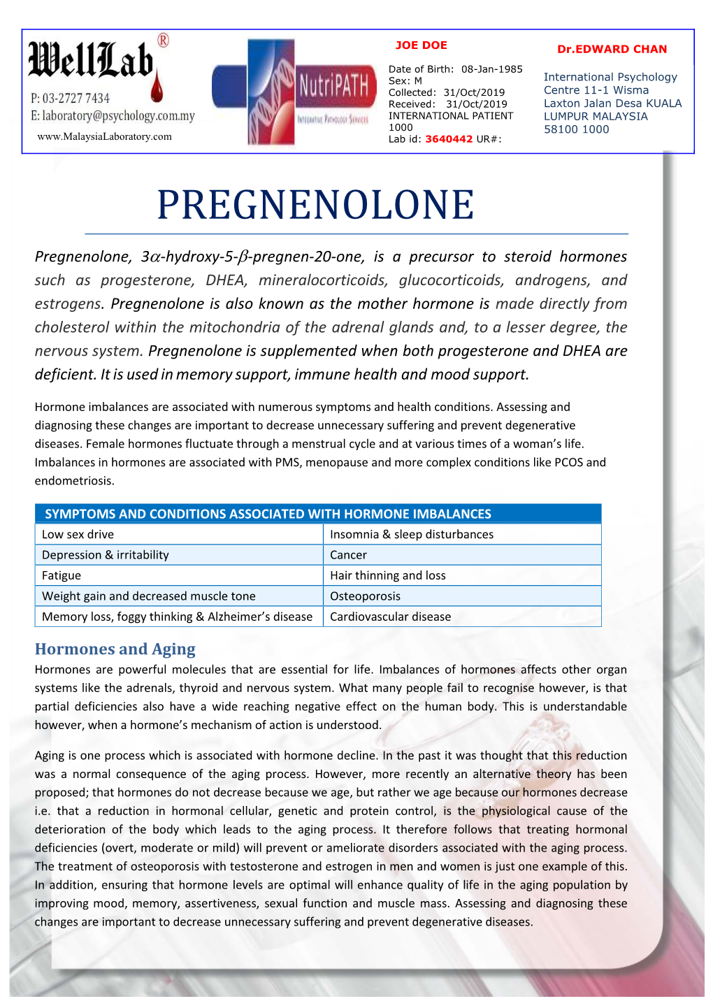 Pregnenolone