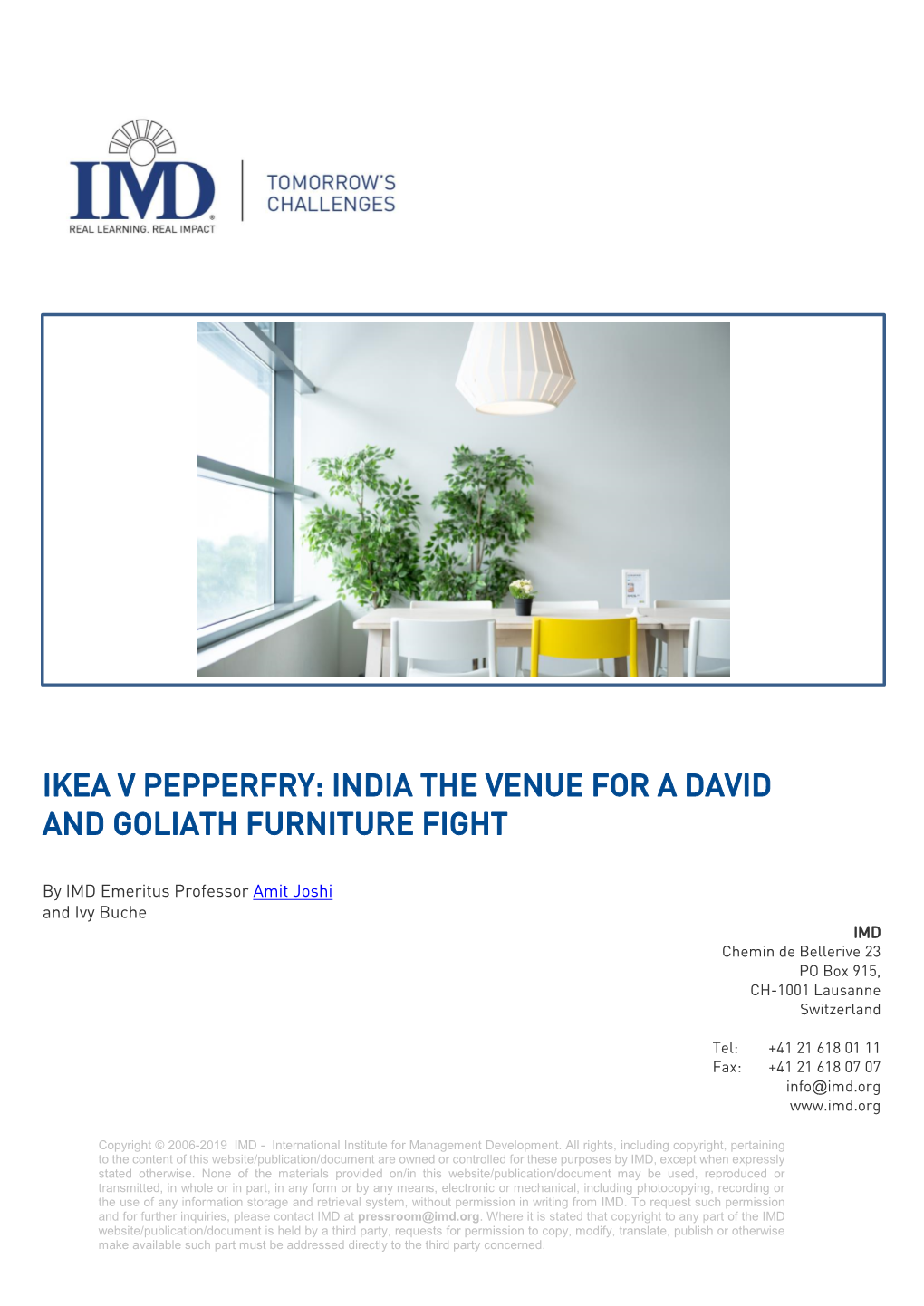 Ikea V Pepperfry: India the Venue for a David and Goliath Furniture Fight