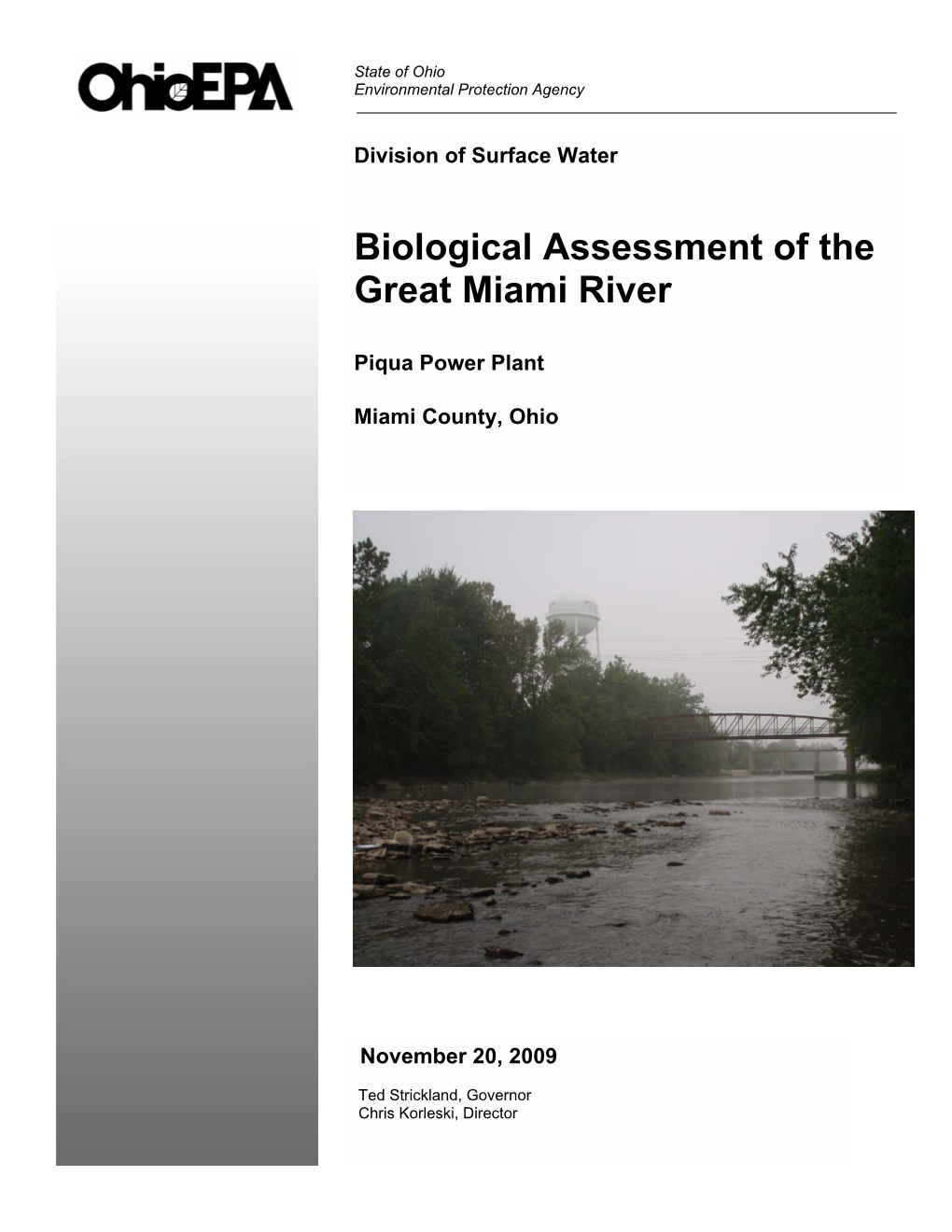 Biological Assessment of the Great Miami River