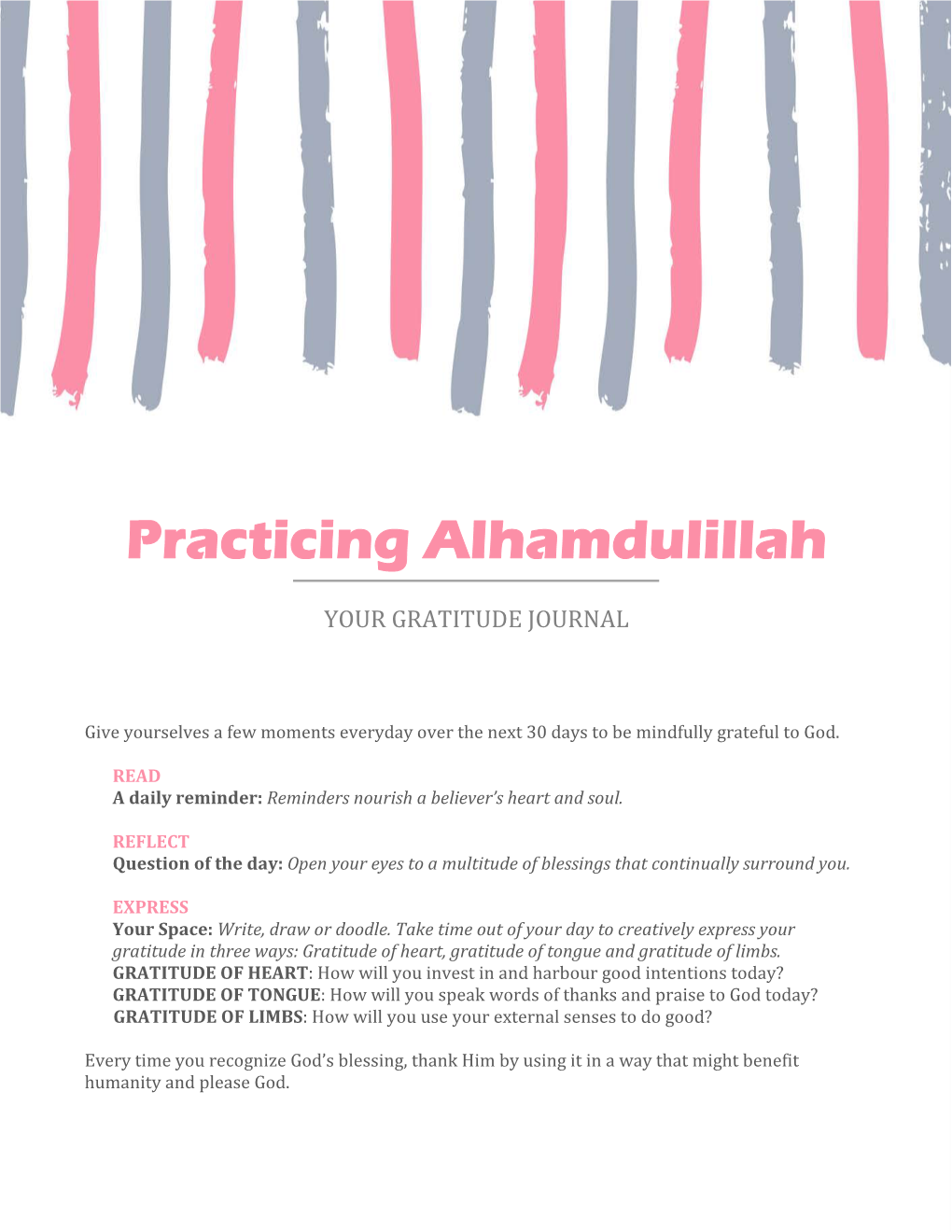 Practicing Alhamdulillah