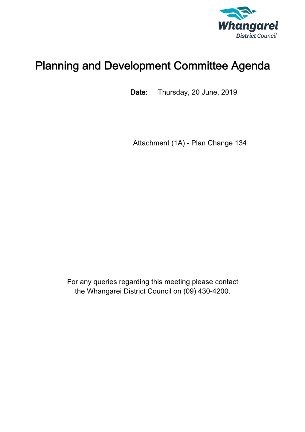 Planning and Development Committee Agenda