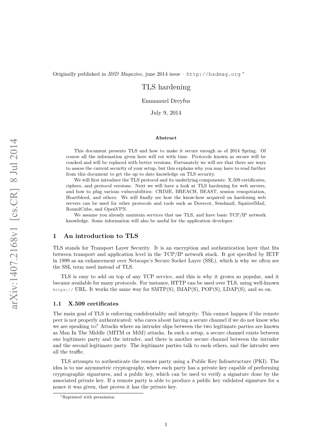 TLS Hardening