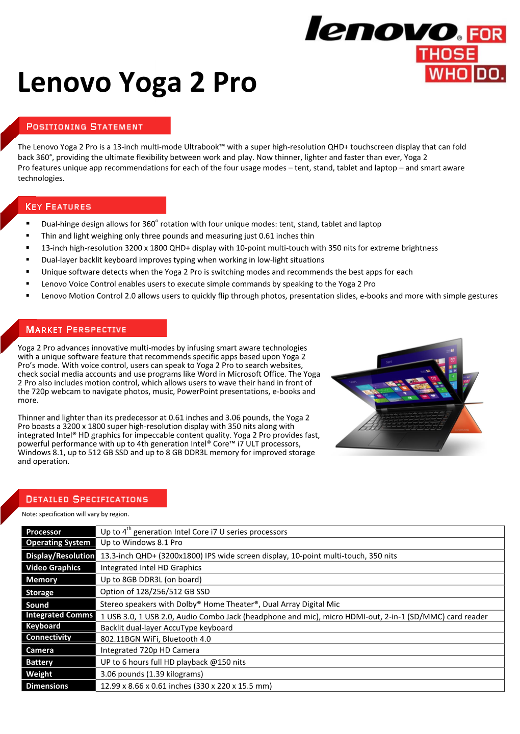 Lenovo Yoga 2 Pro