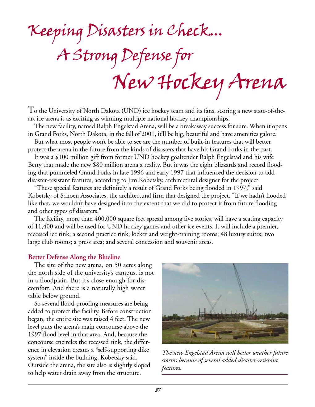 New Hockey Arena