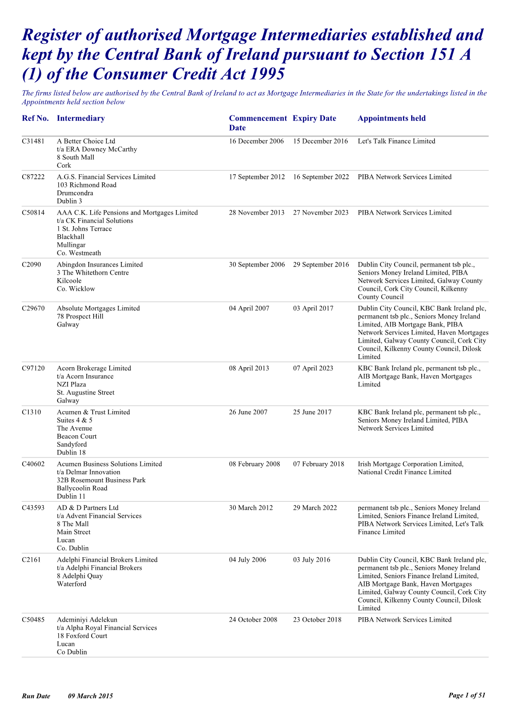 Mortgage Intermediary