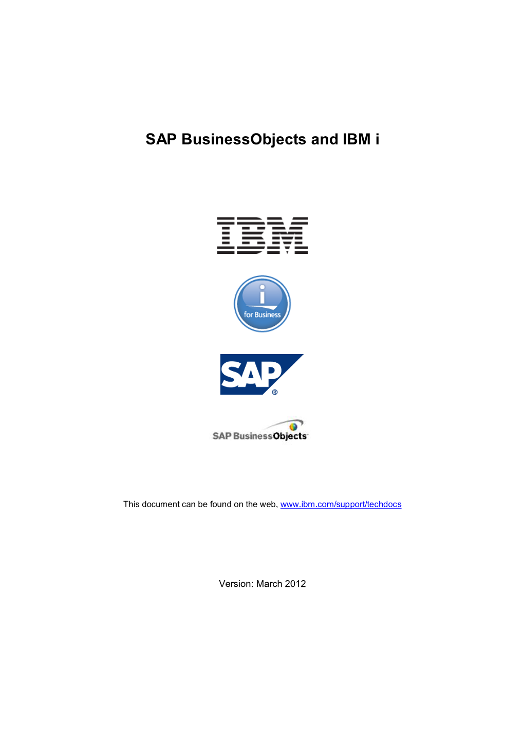 SAP Businessobjects and IBM I