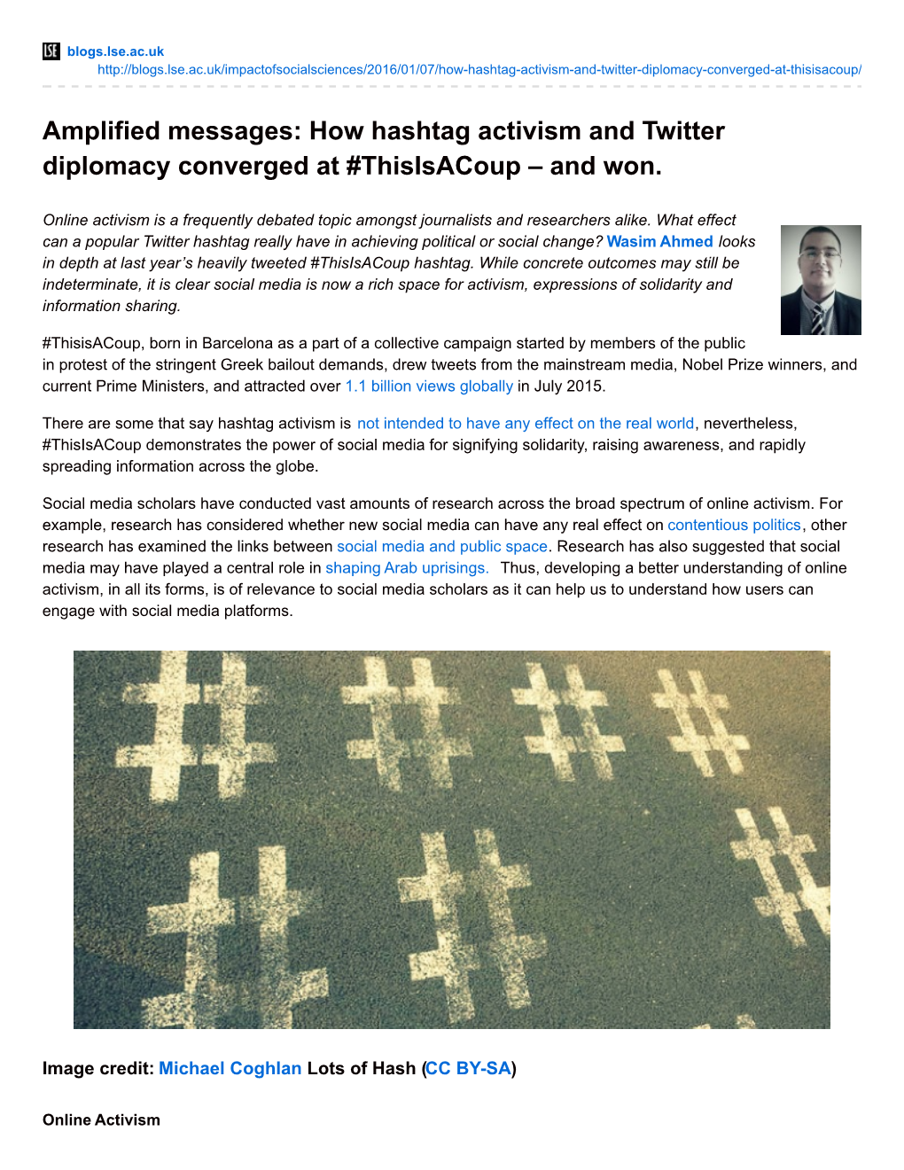 How Hashtag Activism and Twitter Diplomacy Converged at #Thisisacoup – and Won