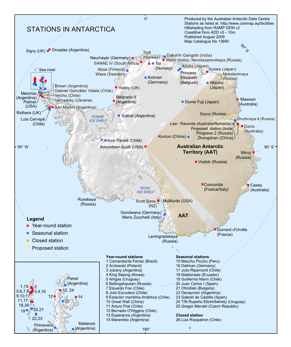 Stations in Antarctica