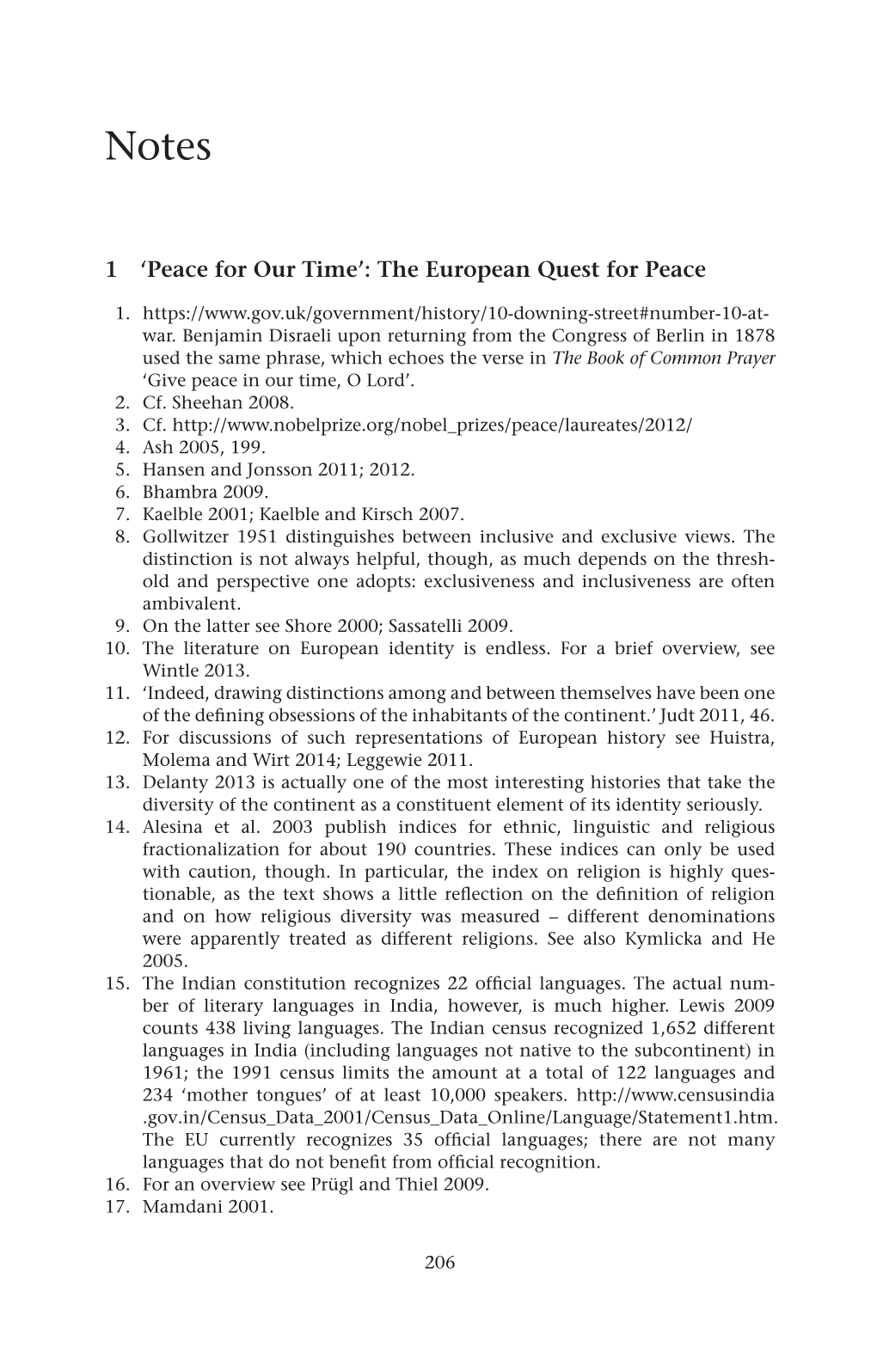 1 'Peace for Our Time': the European Quest for Peace