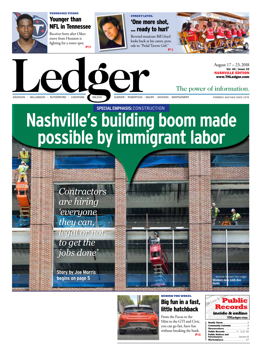 Nashville's Building Boom Made Possible by Immigrant Labor