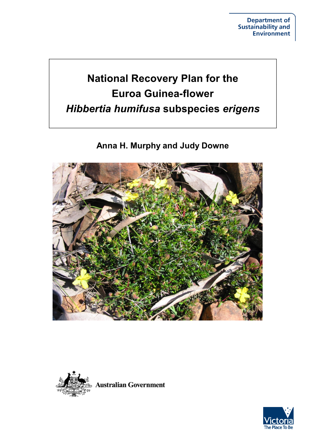 National Recovery Plan for the Euroa Guinea-Flower Hibbertia Humifusa Subspecies Erigens