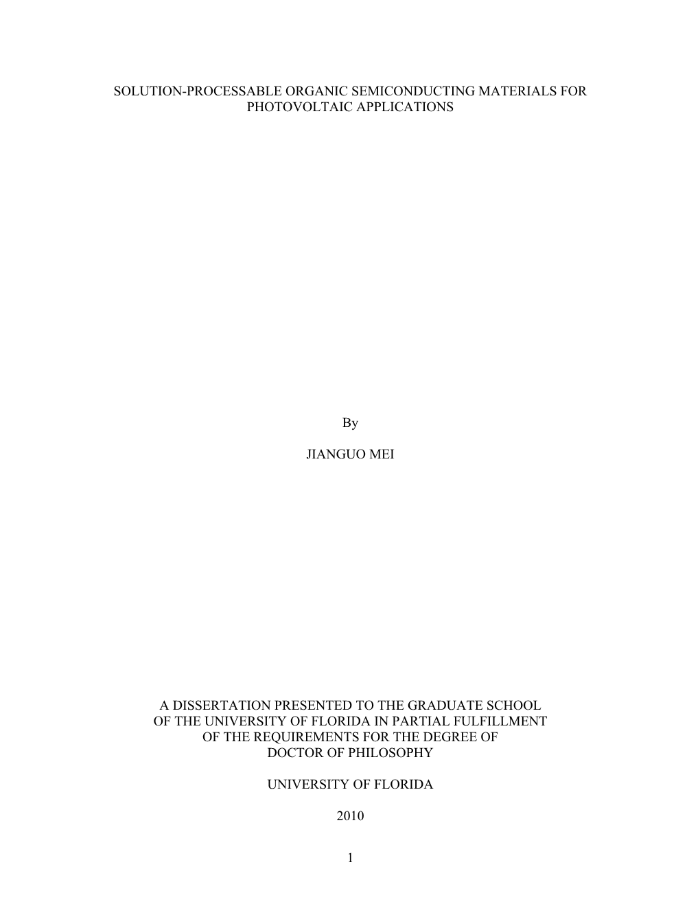 1 Solution-Processable Organic Semiconducting