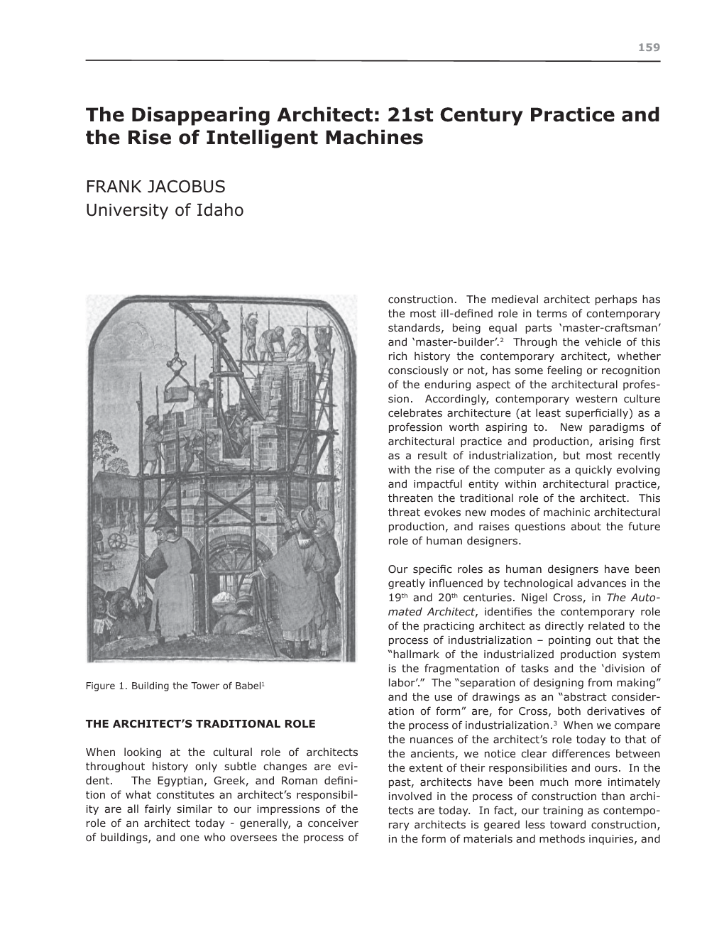 The Disappearing Architect: 21St Century Practice and the Rise of Intelligent Machines