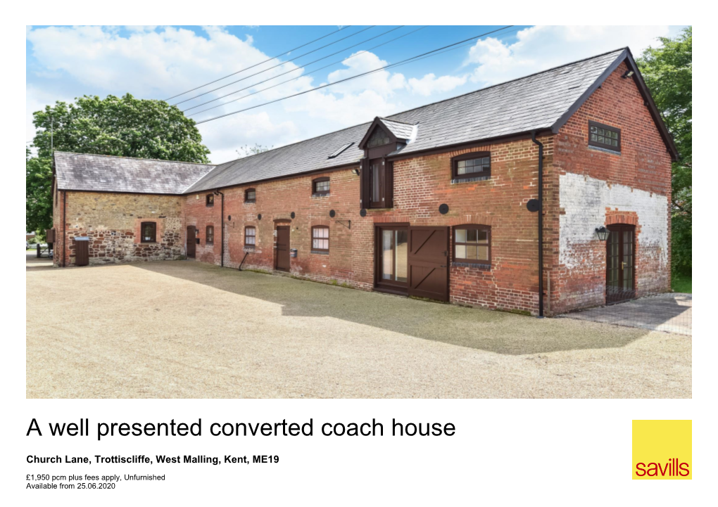 A Well Presented Converted Coach House