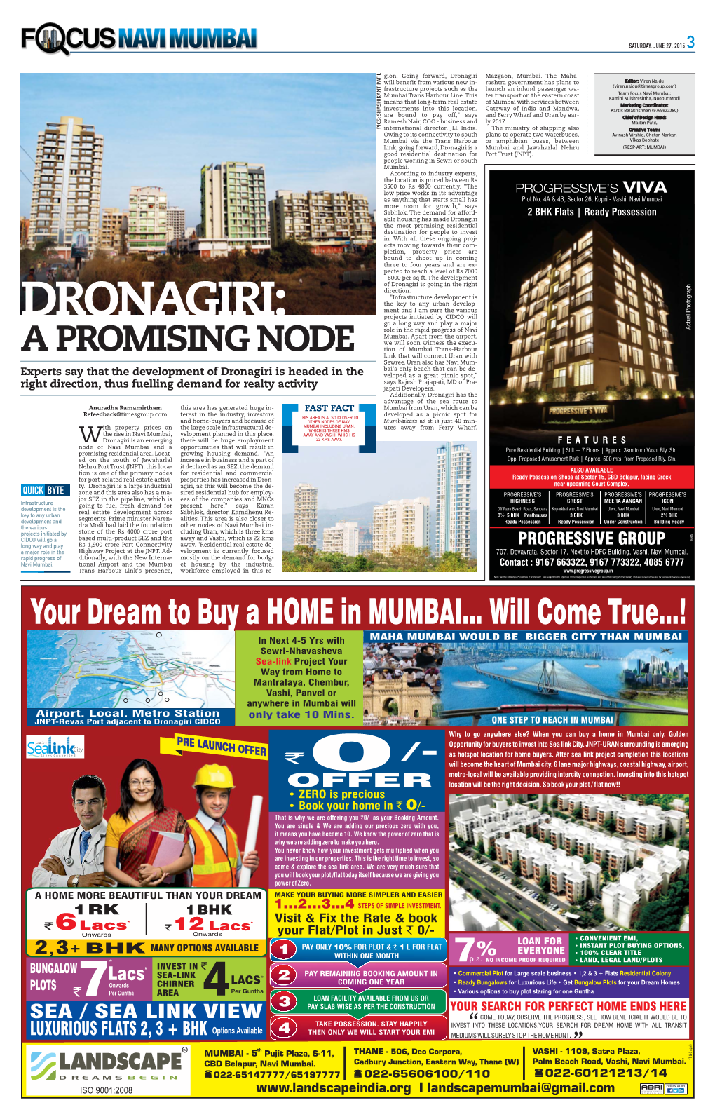 DRONAGIRI: Go a Long Way and Play a Major Role in the Rapid Progress of Navi Mumbai