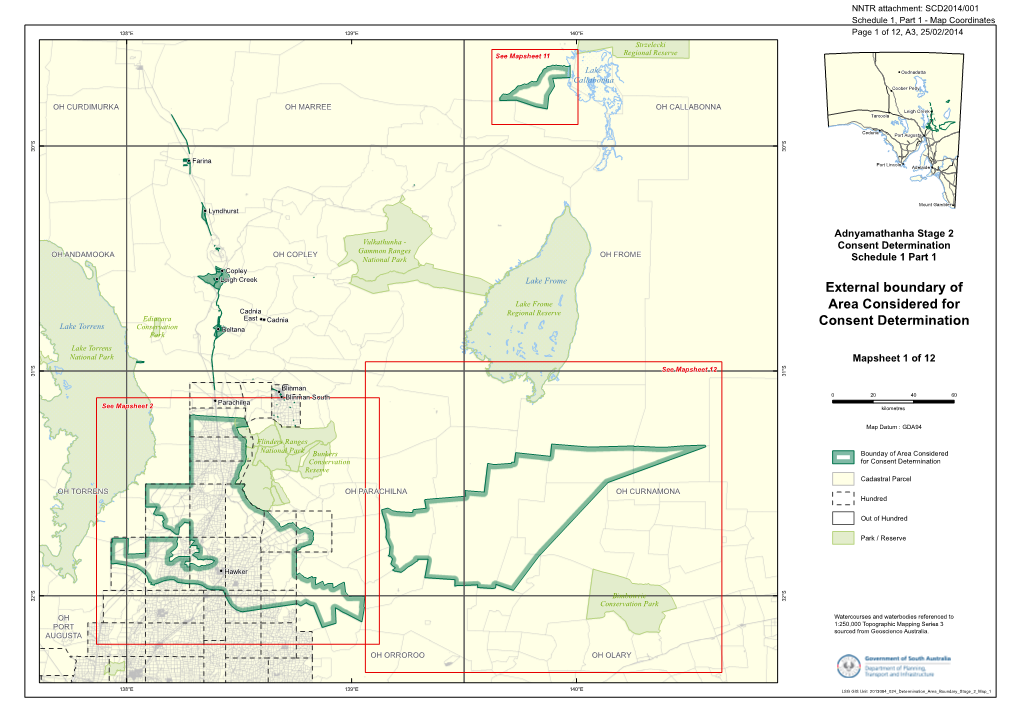 External Boundary of Area Considered for Consent Determination