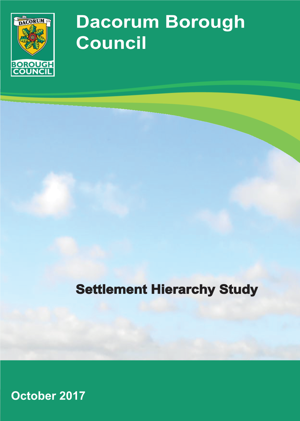 Settlement Hierarchy Study