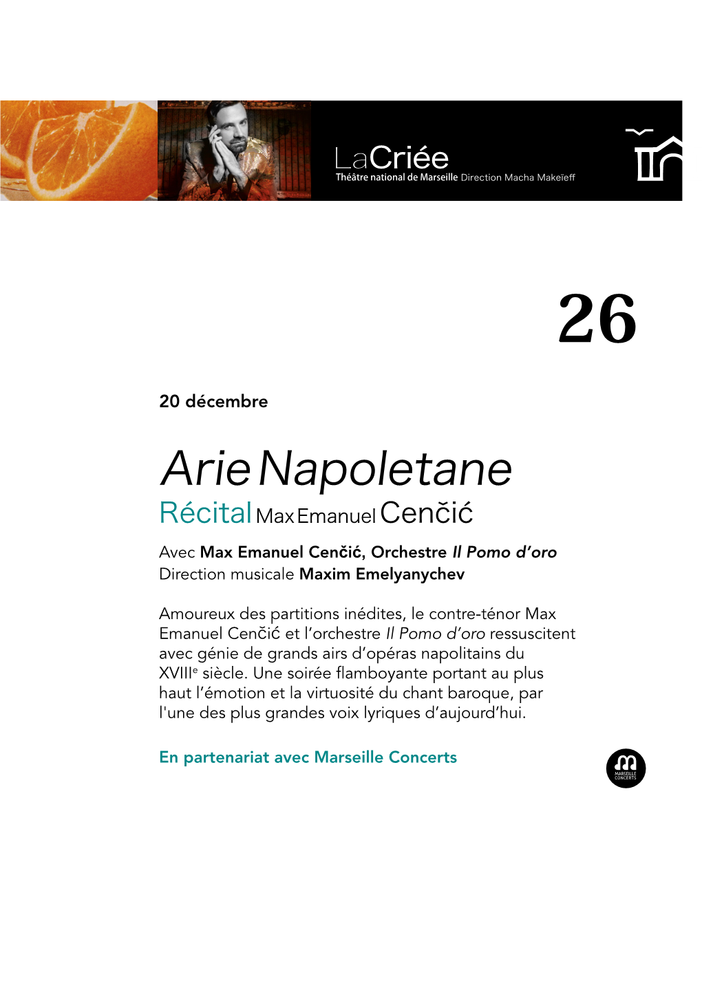 Arie Napoletane Xième Page Récital Max Emanuel Cenčić Dates En Corps 14
