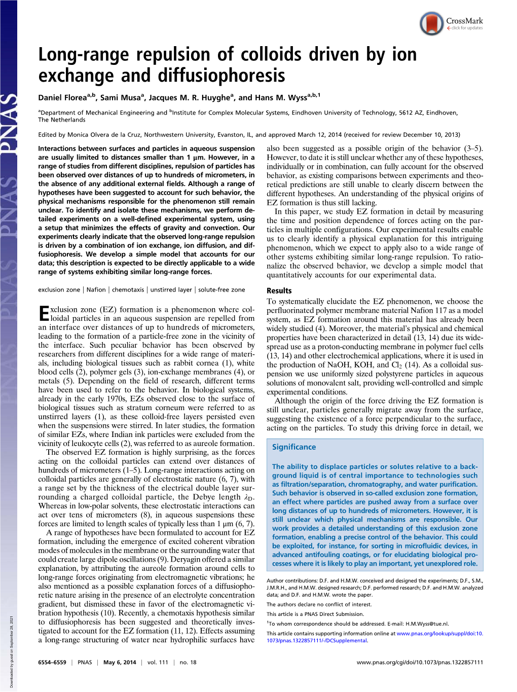 Long-Range Repulsion of Colloids Driven by Ion Exchange and Diffusiophoresis