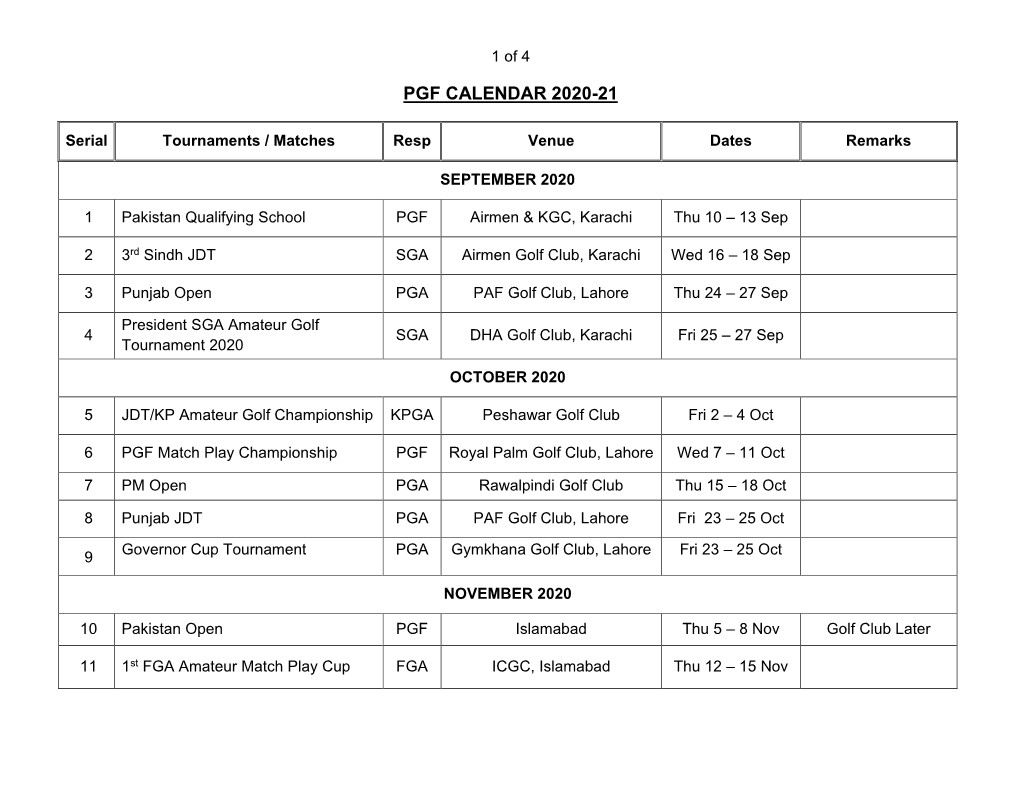 Pgf Calendar 2020-21