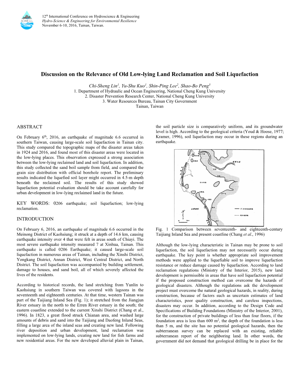 Discussion on the Relevance of Old Low-Lying Land Reclamation and Soil Liquefaction