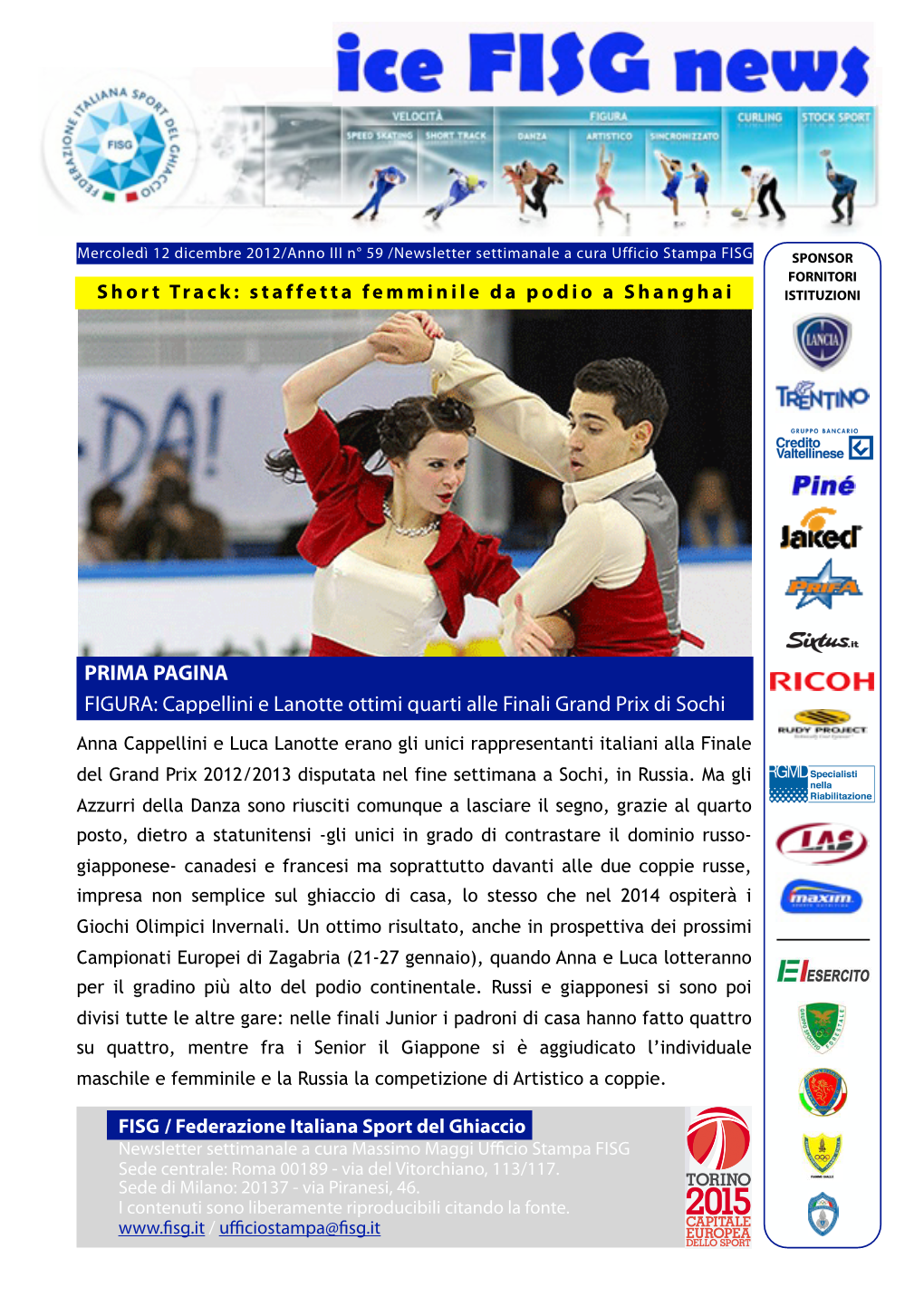 Newsletter Fisg 12-12-12