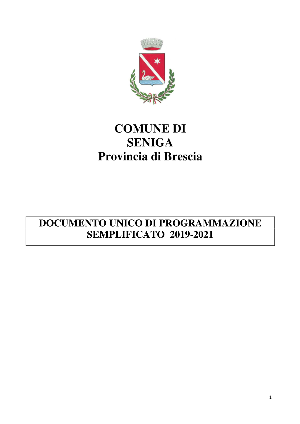 COMUNE DI SENIGA Provincia Di Brescia